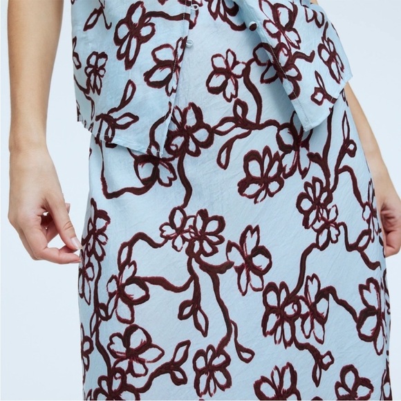 MADEWELL The cutaway vest top in floral and skirt size 12 set of two - Picture 3 of 15